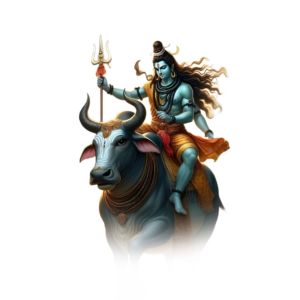 Lord Shiva in Tandav pose with fire background for high-impact Shravan Maas 2025 poster designs.