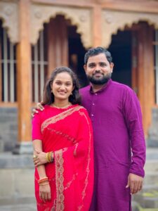 Wedding couple photoshoot image for flex banner and digital invitation design